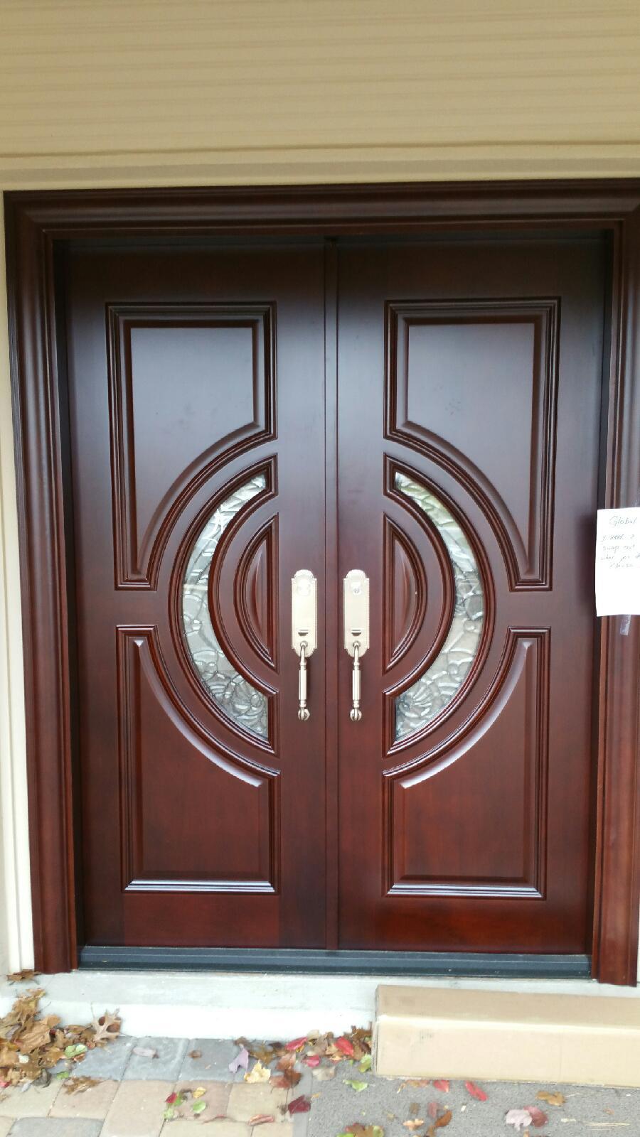  Mahogany  Front Double  Entry  Door  6 x 8 2 3 8 thick 