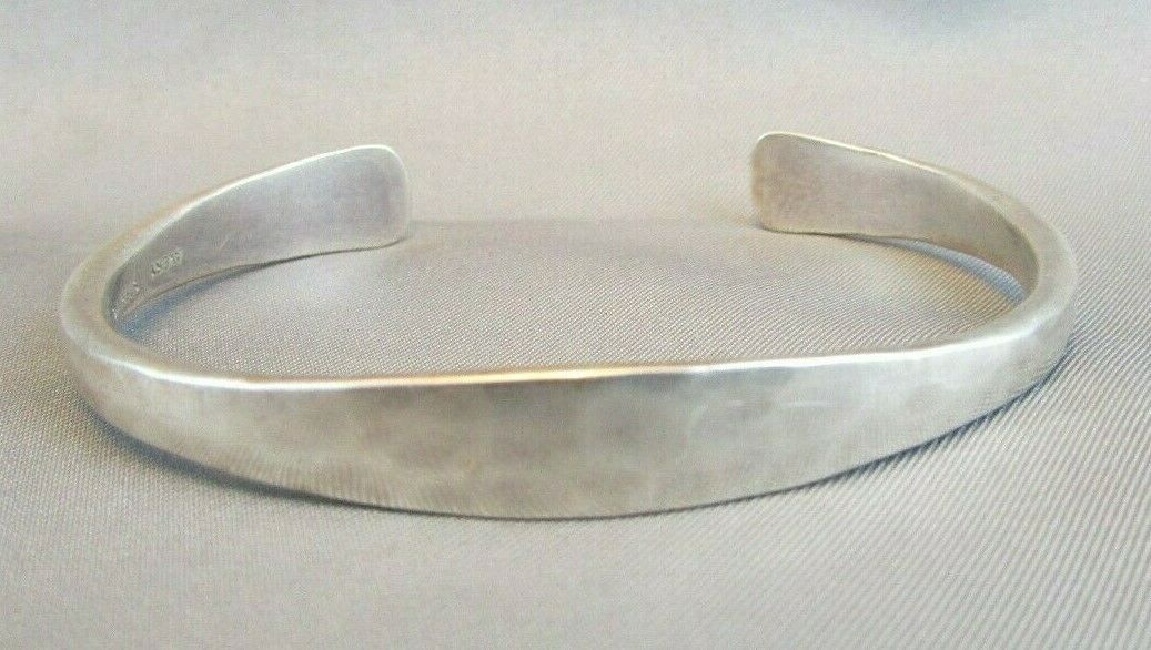 RETIRED JAMES AVERY STERLING SILVER HAMMERED CUFF BRACELET 925 ...