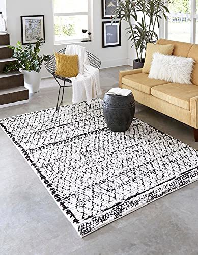 Primary image for Rugs.com Morocco Collection Rug  2' x 3' Ivory High-Pile Rug Perfect for Living