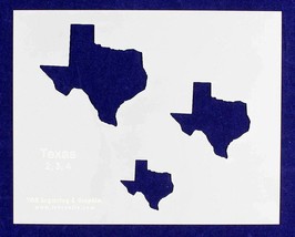 State of Texas 8x10 Stencil 2, 3, 4 Inches 14 Mil Mylar - Painting/Crafts - $16.34
