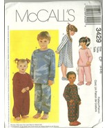 McCall&#39;s Sewing Pattern 3429 Childrens Girls Boys Pajamas PJs Size 4 5 6... - $9.99