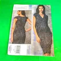 Vogue V1159 Donna Karan Dress V Neck Size 12 14 16 18 Sewing Pattern UNCUT - $22.72