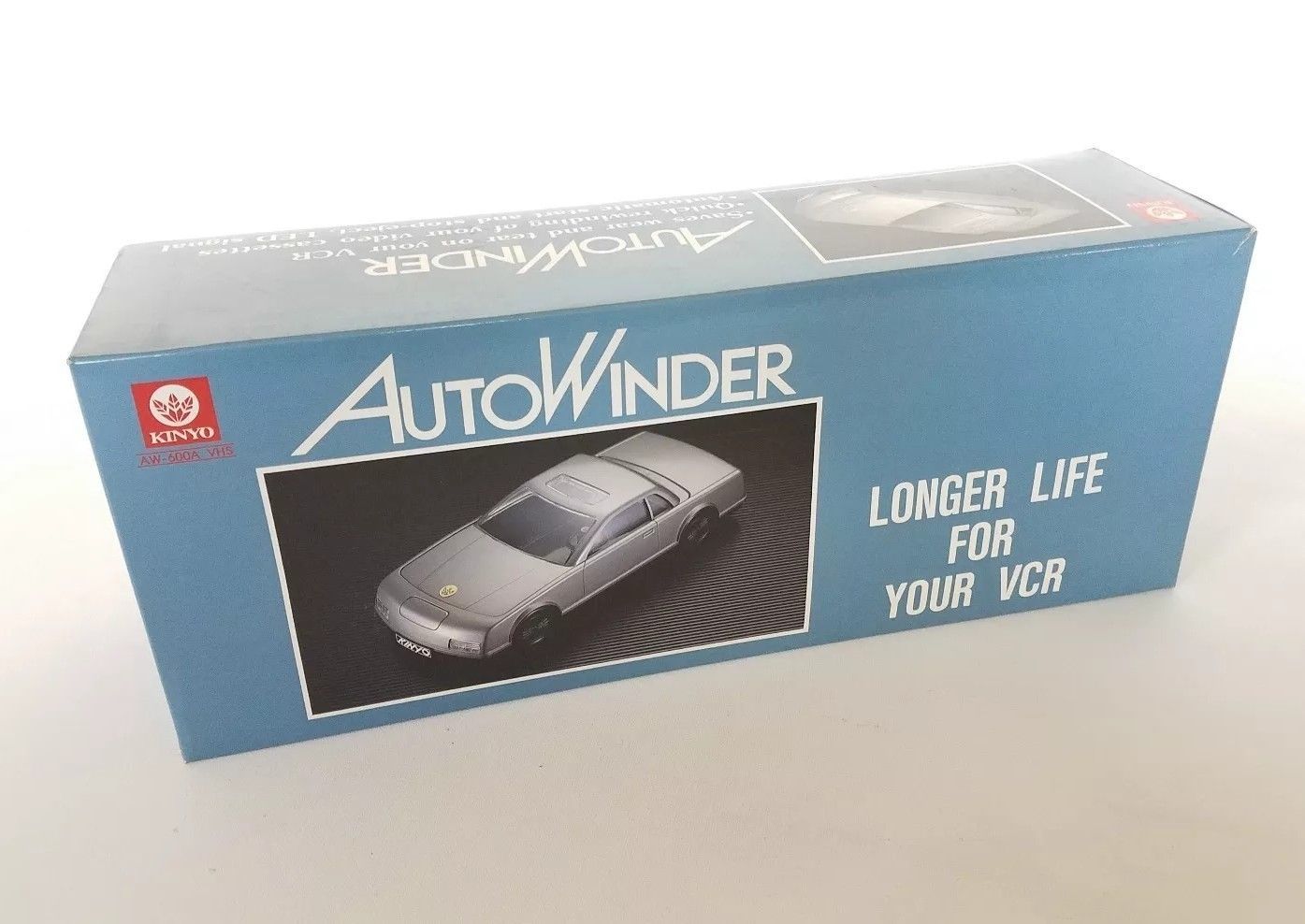 Vintage Kinyo Red Car Shaped AutoWinder VHS Tape Rewinder AW600V VHS