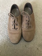 Easy Spirit Motion Anti-Gravity Suede Casual Oxfords Taupe Womens US 8.5 D - $24.95