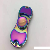 Aluminum Metal Rainbow Hand Spinner Fidget - One Item w/Random Color and Design image 3