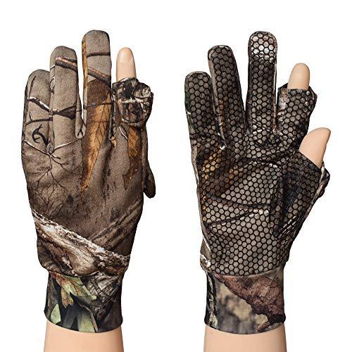 Eamber Camouflage Hunting Gloves Full Finger/Fingerless Gloves Pro Anti