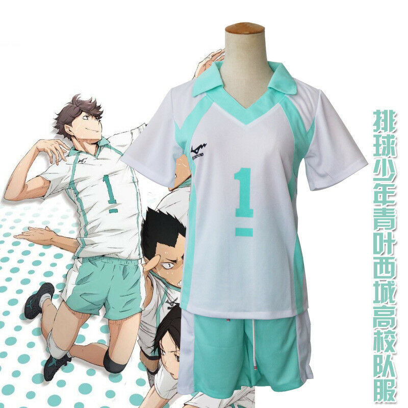 Oikawa Tooru Haikyuu Aoba Johsai High School Uniform Jersey NO.1 ...