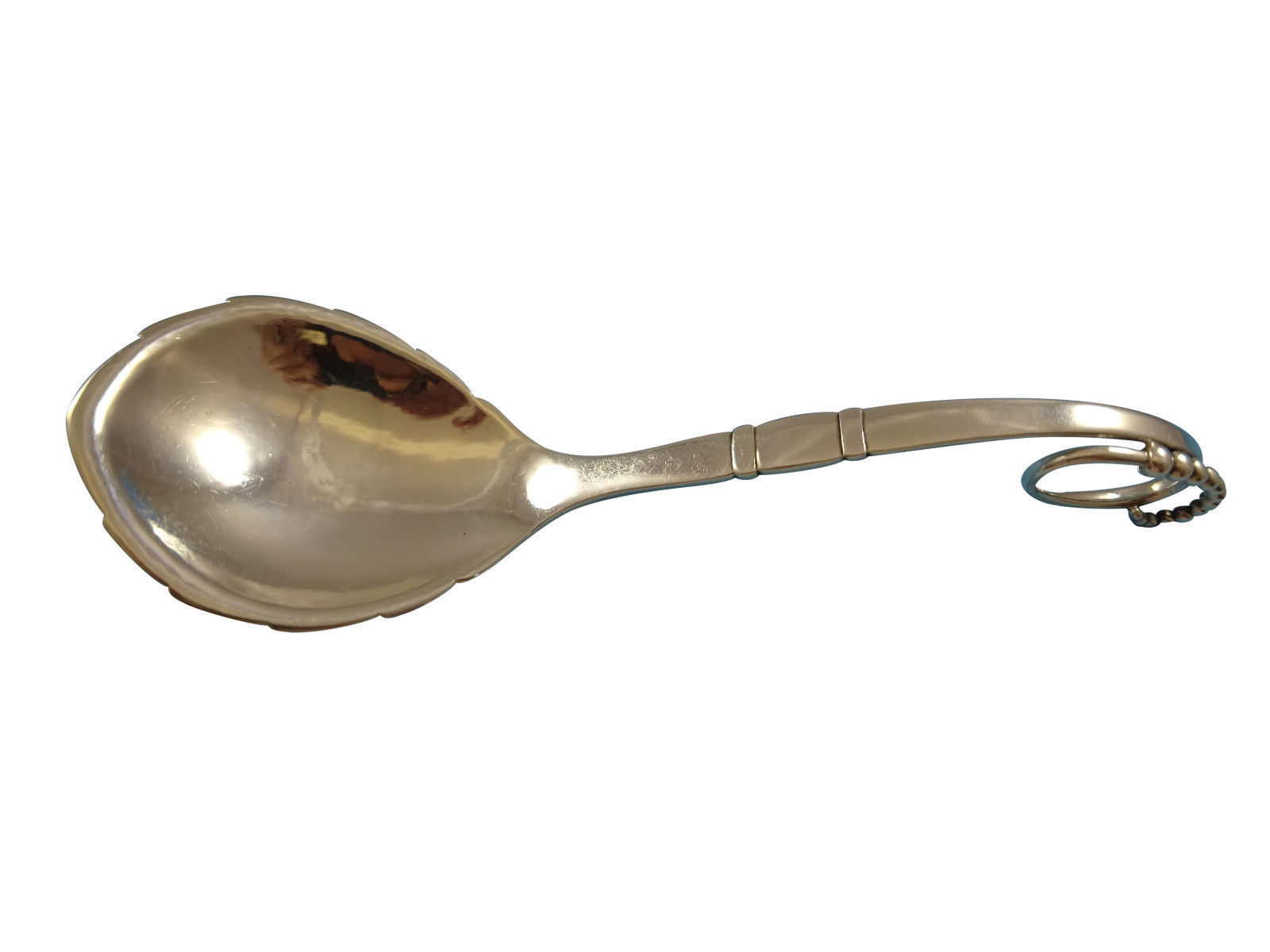 Silver Iris by International Sterling Silver Ice Scoop HHWS Custom Made 10/"
