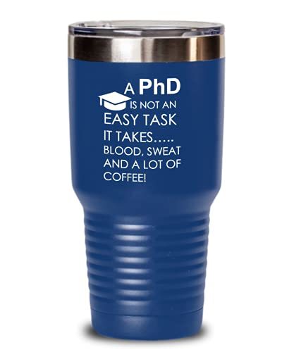 PhD Tumbler Funny Graduation Gifts for Sister from Brother - Stainless Steel