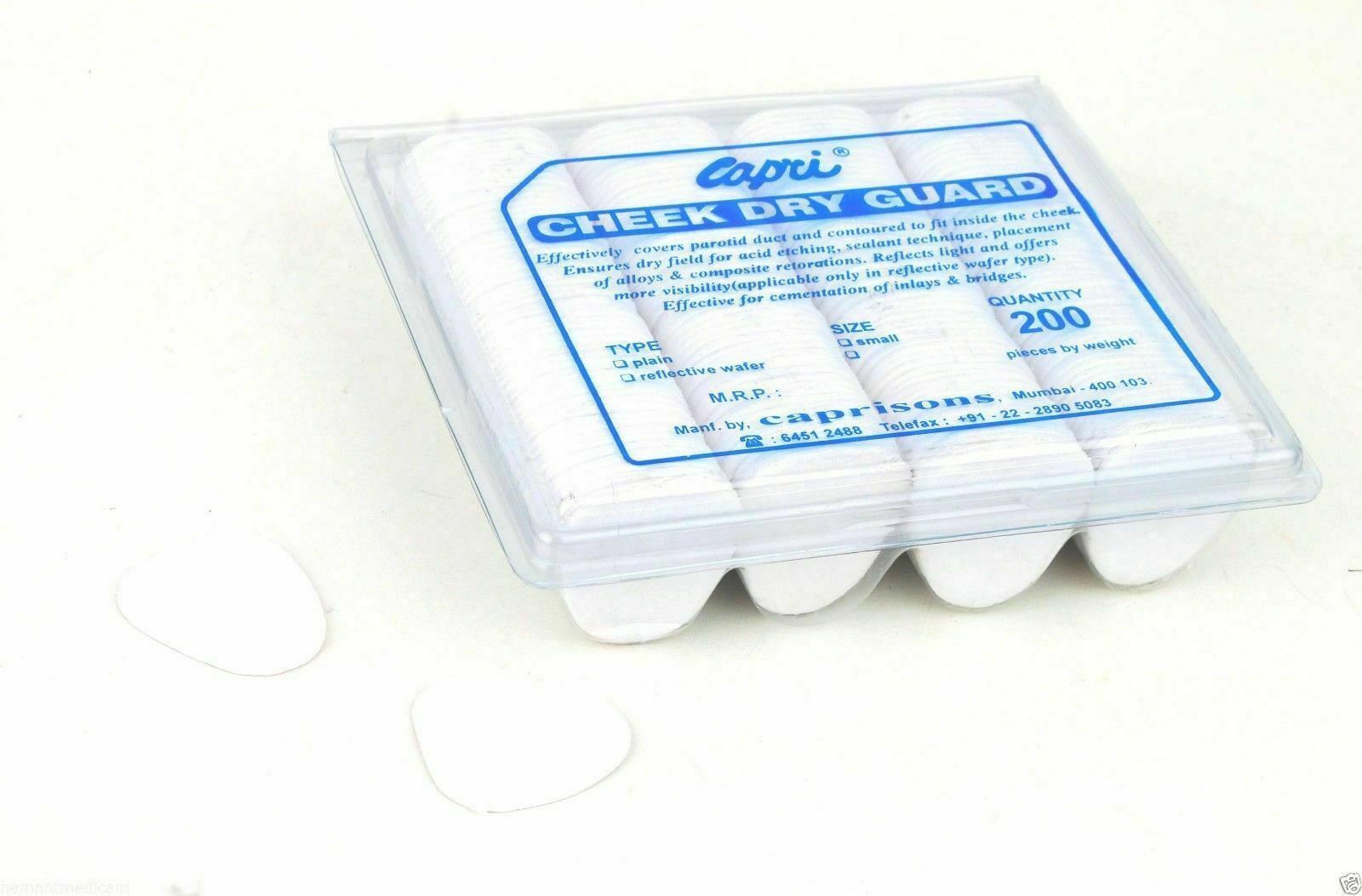 3X New Dental Cheek Dry Guard Plain 200/pk, FREE SHIPPING WORLDWIDE