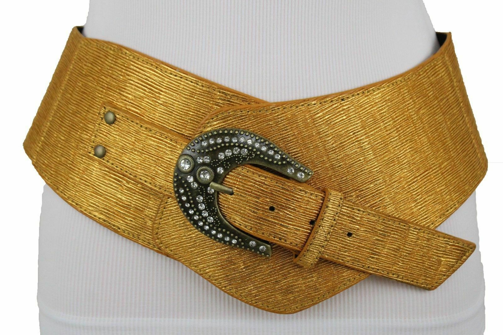 Fancy Women Waist Hip Rose Gold Wide Western Corset Fashion Belt Hip