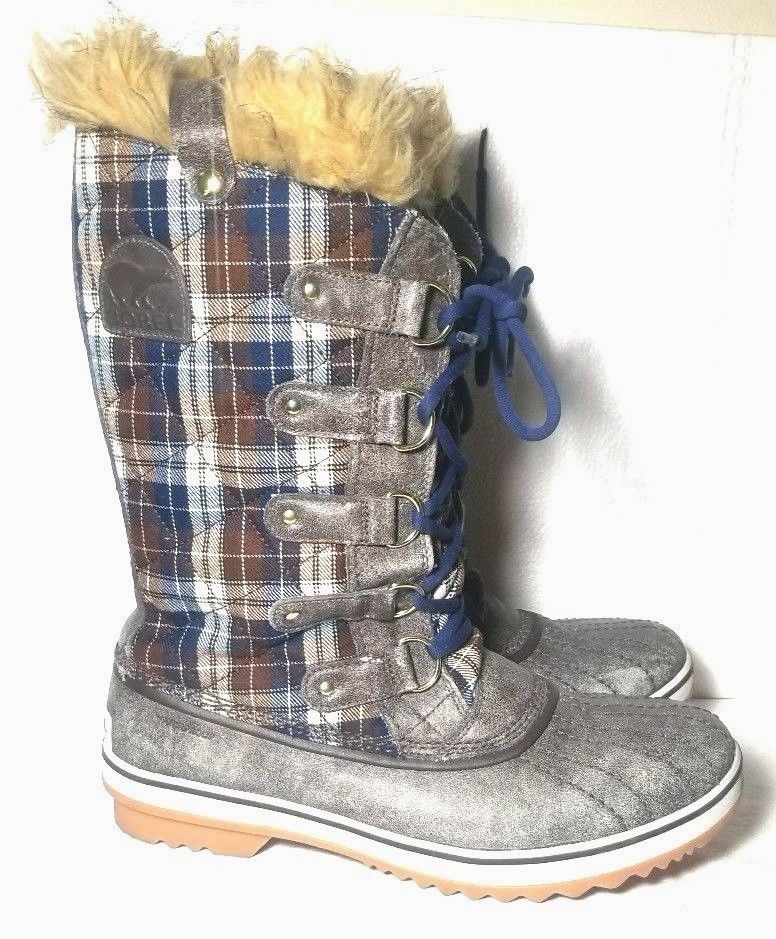 sorel plaid duck boots