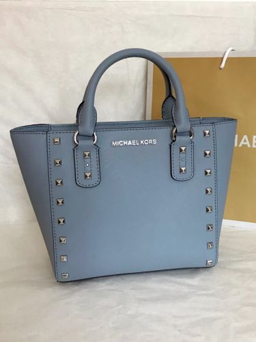 michael kors light blue bag