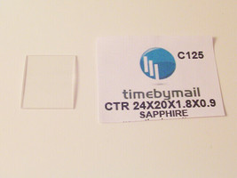 For CARTIER TANK 24mm X 20mm W5310044 SAPPHIRE Watch Glass Crystal Part ... - $76.40