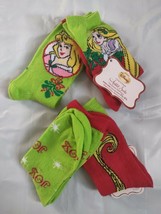 NEW Girls Anklet Socks Size 7.5-3.5 Disney Rapunzel Sleeping Beauty Christmas - $6.95