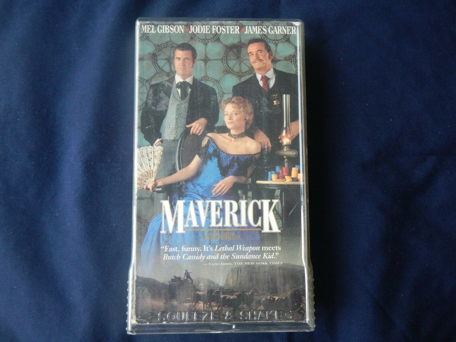 Maverick Film VHS Klebeband Video Mel Gibson Jodie Foster James Garner ...