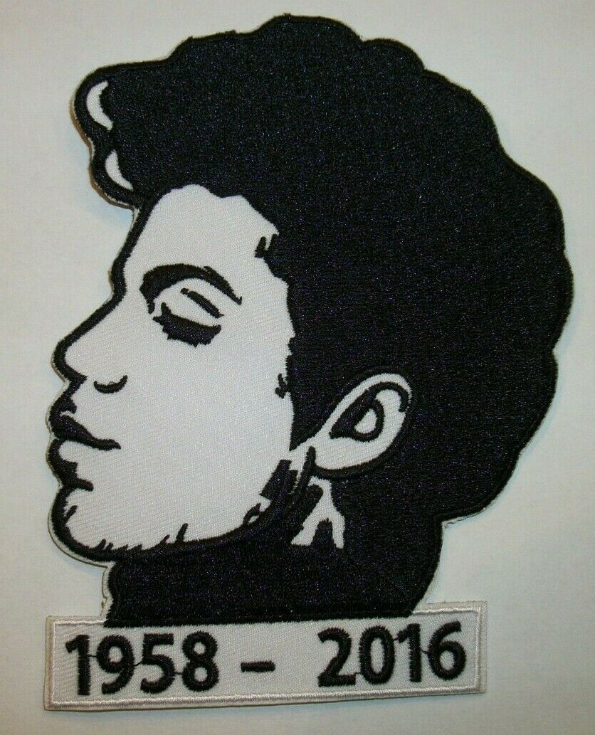 Prince~1958-2016~Purple Rain~Embroidered Patch~4 5/8 x 3 3/8~Iron or Sew On