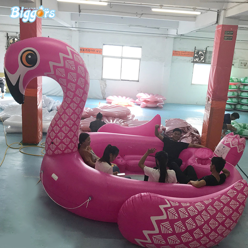 Giant Flamingos PVC Inflatable Swim Ring Summer Water Game Floating ...