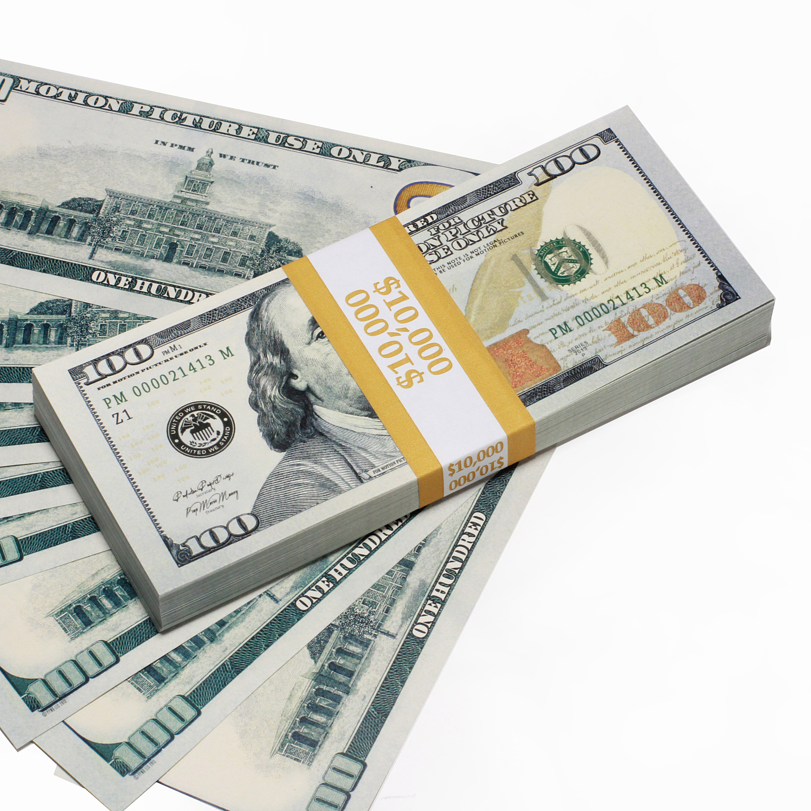 PROP MOVIE MONEY - PROP MONEY Real Look New Style Copy $100s FULL PRINT ...