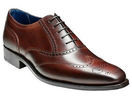 Custom Handmade Brown Leather Oxford Wingtip Brogue Laced up Shoes Men Gift - $127.00