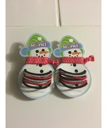 Scunci Snowman Ponytail Holders Lot Of 2 - $4.99