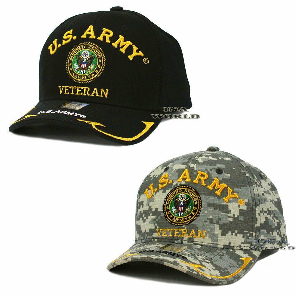 U.S. ARMY hat VETERAN Military Officially Logo Licensed Baseball cap ...