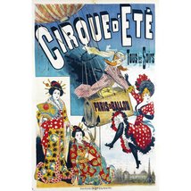 Cirque d&#39;Ete Vintage Poster - $54.00+
