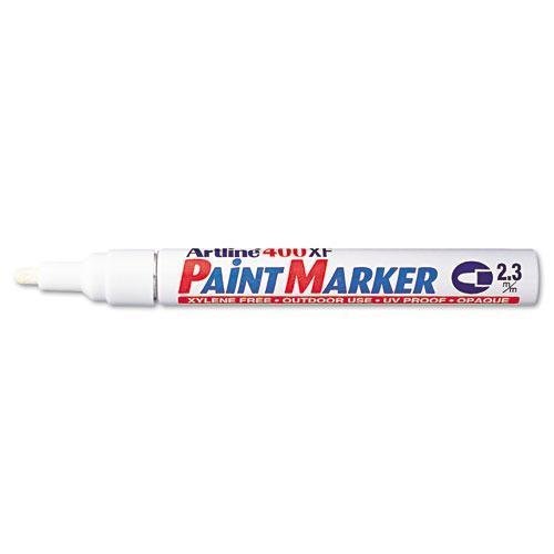 Artline 47101 Paint Marker, Bullet Tip, 2.3 mm, White