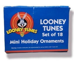 1998 looney tunes set of 18 mini holiday ornaments