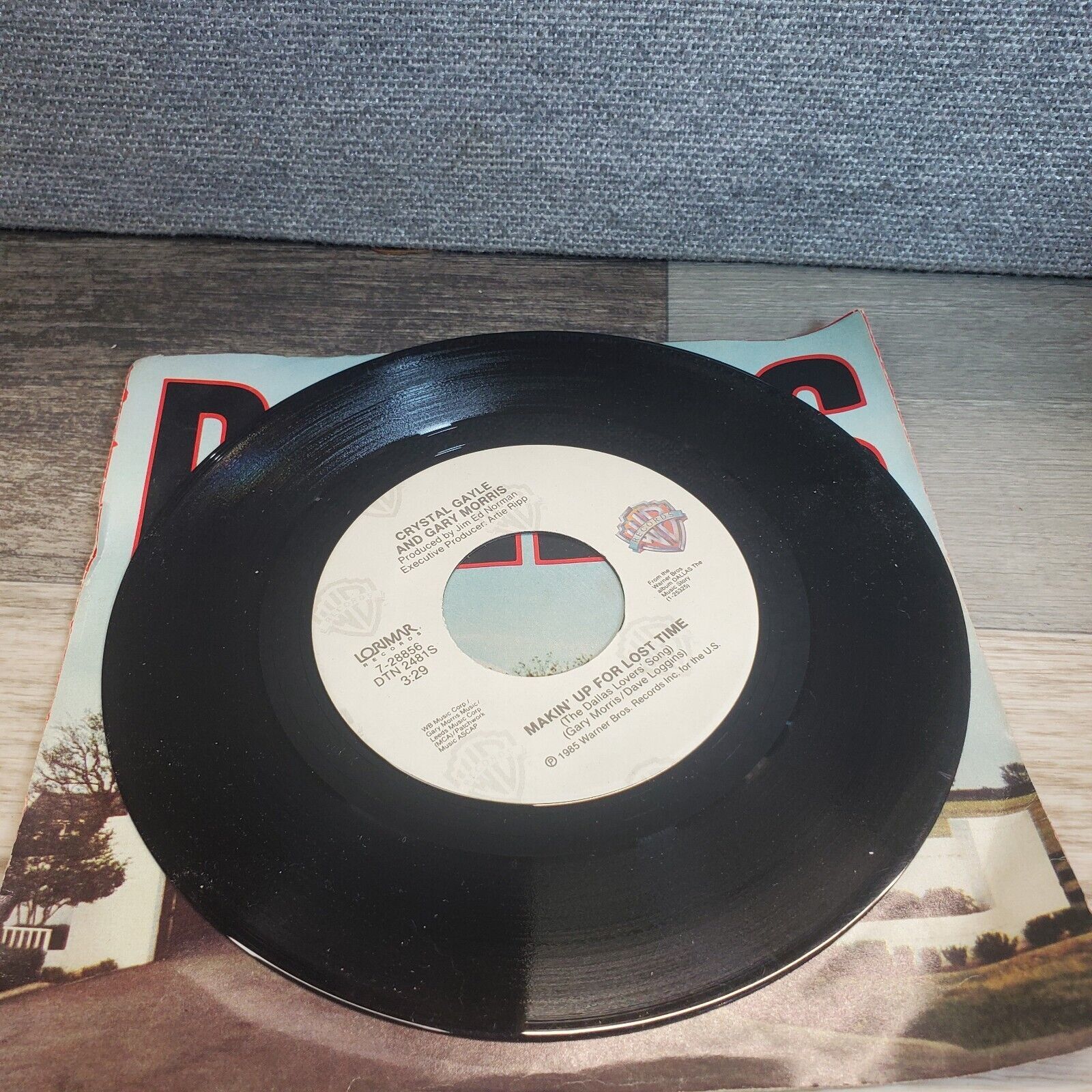 Crystal Gayle Dallas The Music Story 45 RPM Single Record Warner Bros ...