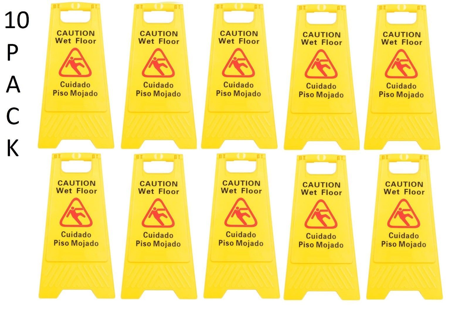 NEW Restaurant Unbranded//Generic Caution Wet Floor Yellow Sign