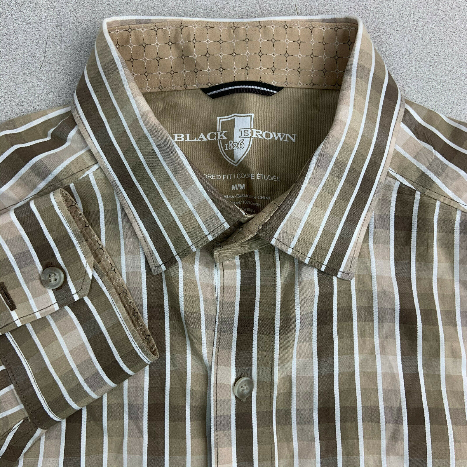 black and brown shirt