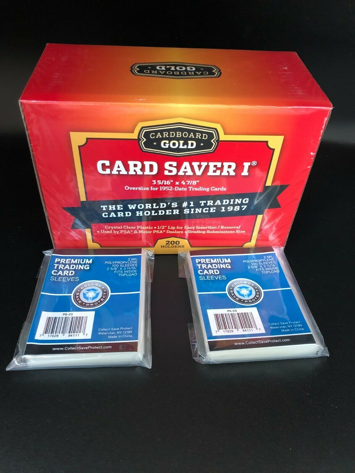 Cardboard Gold Card Saver 1 200 Count +200 Thick Card Penny Sleeves PSA