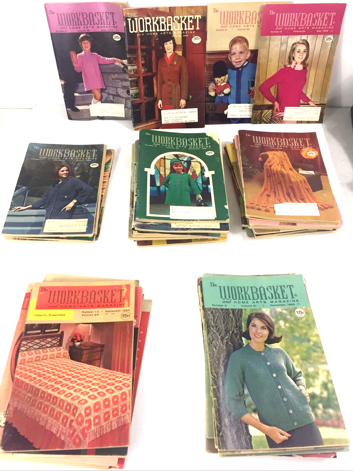 Primary image for Vintage WORKBASKET Magazines 1964 thru 1970. Not all years are complete. Over 40