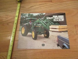 John Deere Utility Tractors 45 & 55 HP Vintage Dealer sales brochure - $14.99