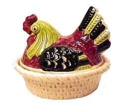 Metlox PoppyTrail California Provincial Hen on a Nest Pottery Vintage - $54.95