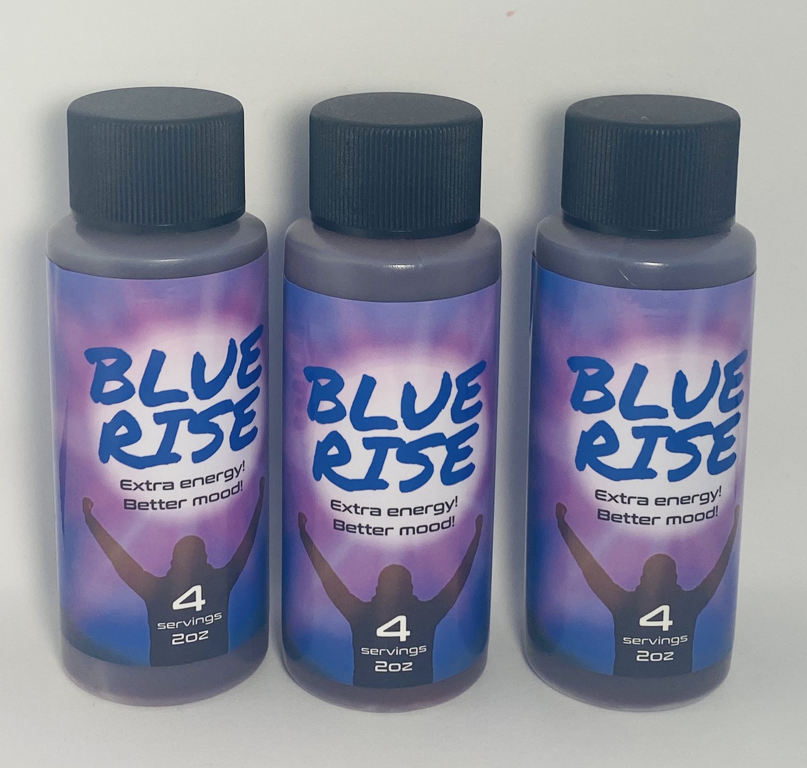 Blue Rise 2 oz bottles 3 pack (3 2oz bottles) - Energy Bars, Shakes