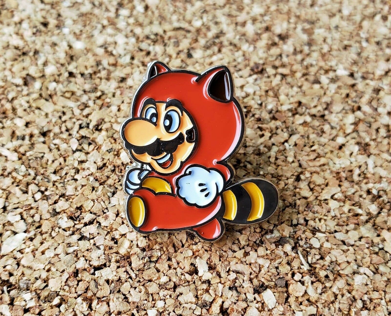 Tanooki Suit Raccoon Mario - Metal Enamel Pin Nintendo - Lapel Collector Promo