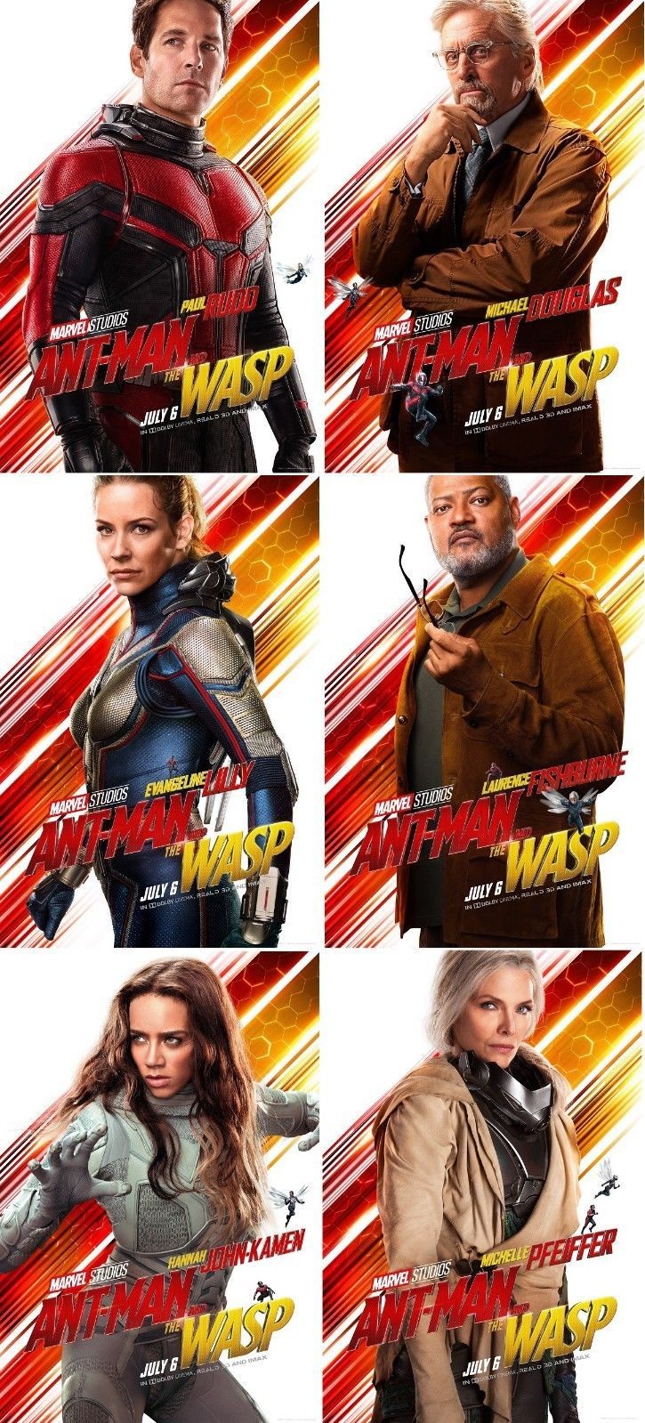 Ant Man and The Wasp Movie Poster Marvel Comics Characters Print 24x36 27x40