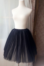 BLACK WHITE Tutu Skirt Designer Adult Tutus Photography Prop Elastic Plus Size image 8