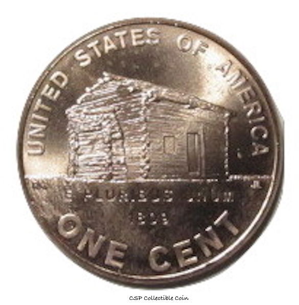 2009 penny with log cabin value