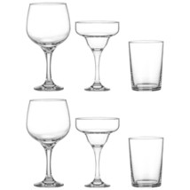 6 PIECE ENTERTAIN COCKTAIL GLASSES SET TABLEWARE GLASSWARE GIFT PRESENT - $25.38