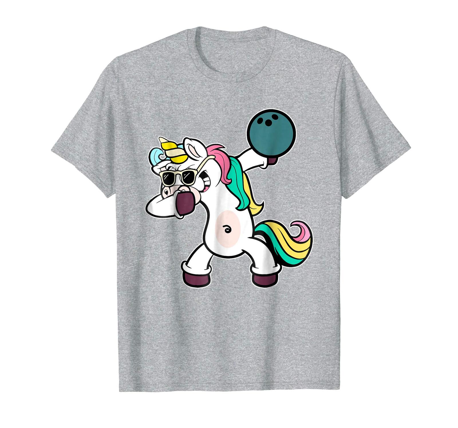 Download Funny Tee - Funny Unicorn Dabbing Bowling Sports T-Shirt ...