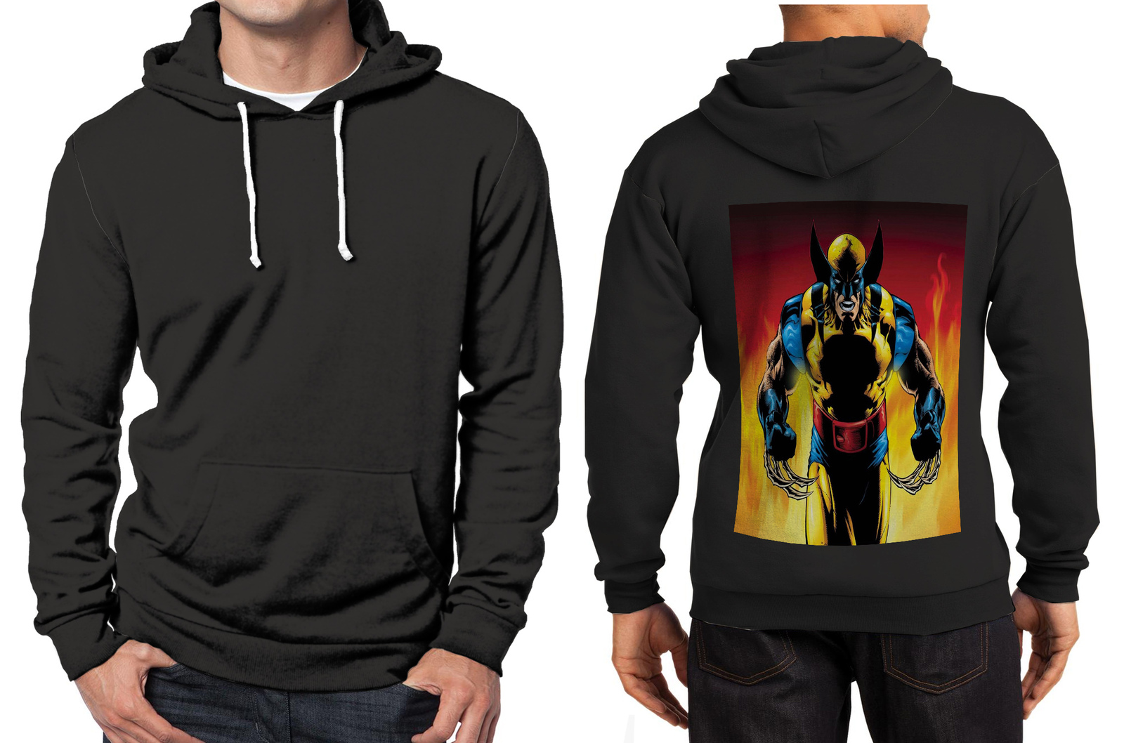 Wolverine (2) Hoodie Men's Black - Hoodies & Sweatshirts