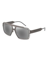 Dolce &amp; Gabbana DG2270 13536G Sunglasses - Matte Dark Gunmetal, Grey Mirror - $194.99