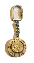 Vintage Souvenir 1.5&quot; Keychain, Keychain, Lady Liberty With Torch On Rev... - $23.24