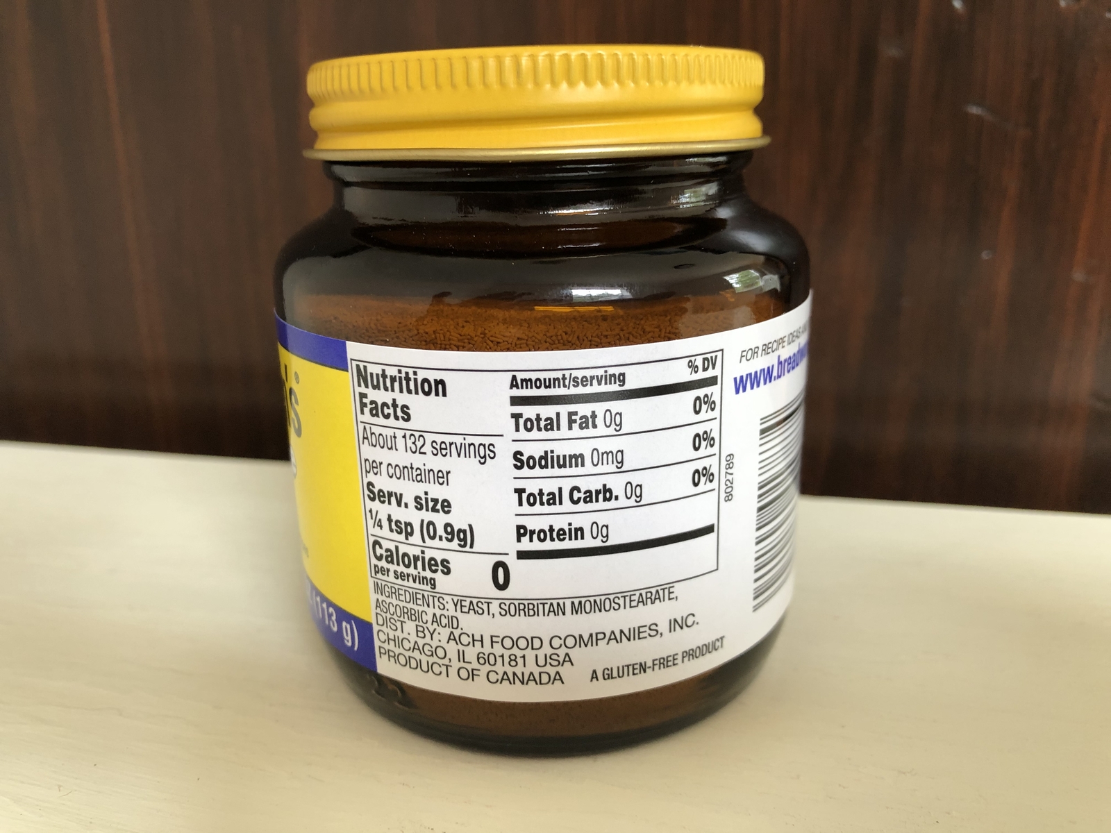 Fleischmann's Rapid Rise Bread Machine Instant Yeast 4 oz Glass Jar Exp