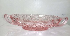 Pink Depression Glass Boat Dish  - $15.99