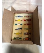 Vintage NOS Glass Candy 12 Pieces Still In Original Padded Box - $13.46