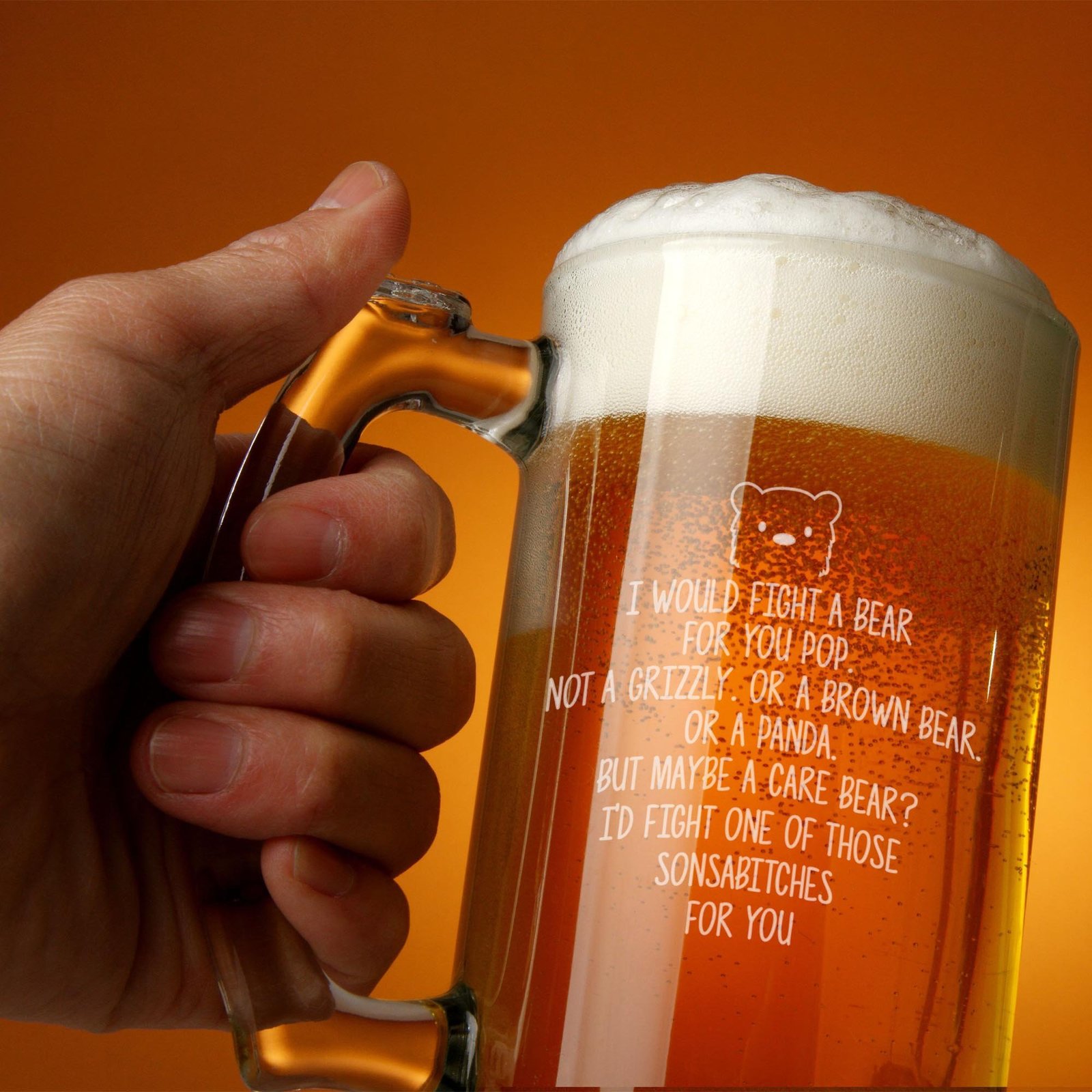 Pop Beer Mug Glass Stein Cup Funny Gifts For Birthday Best Present Idea